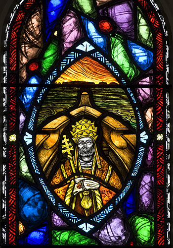 church window detail Inis Meain (Inish Mann) Aran Islands Ireland