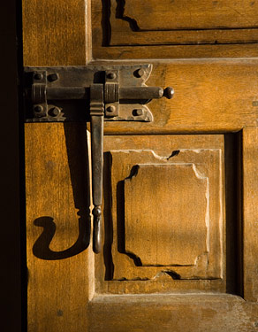 door to chapel our lady of sorrows at San Xavier del Bac